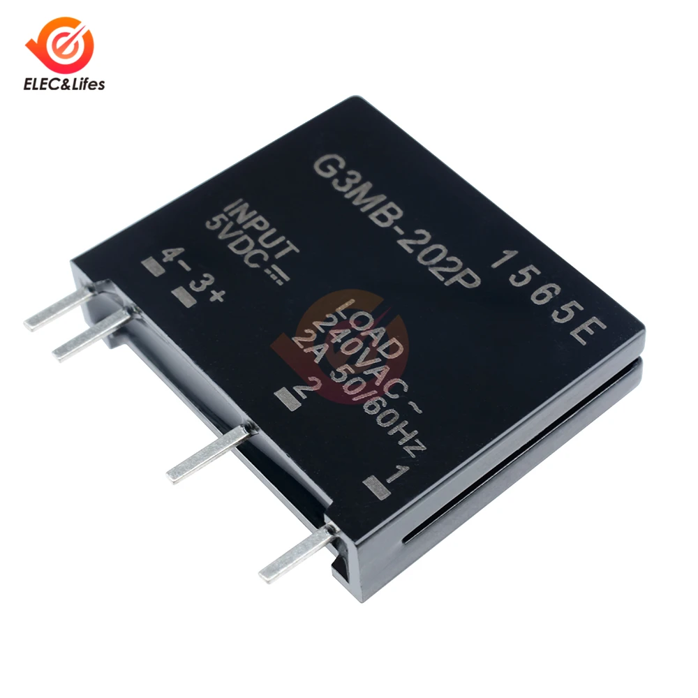 5 шт. в твердотельный релейный модуль G3MB-202P G3MB 202P DC-AC PCB SSR В DC Out 240 AC 2A | Обустройство