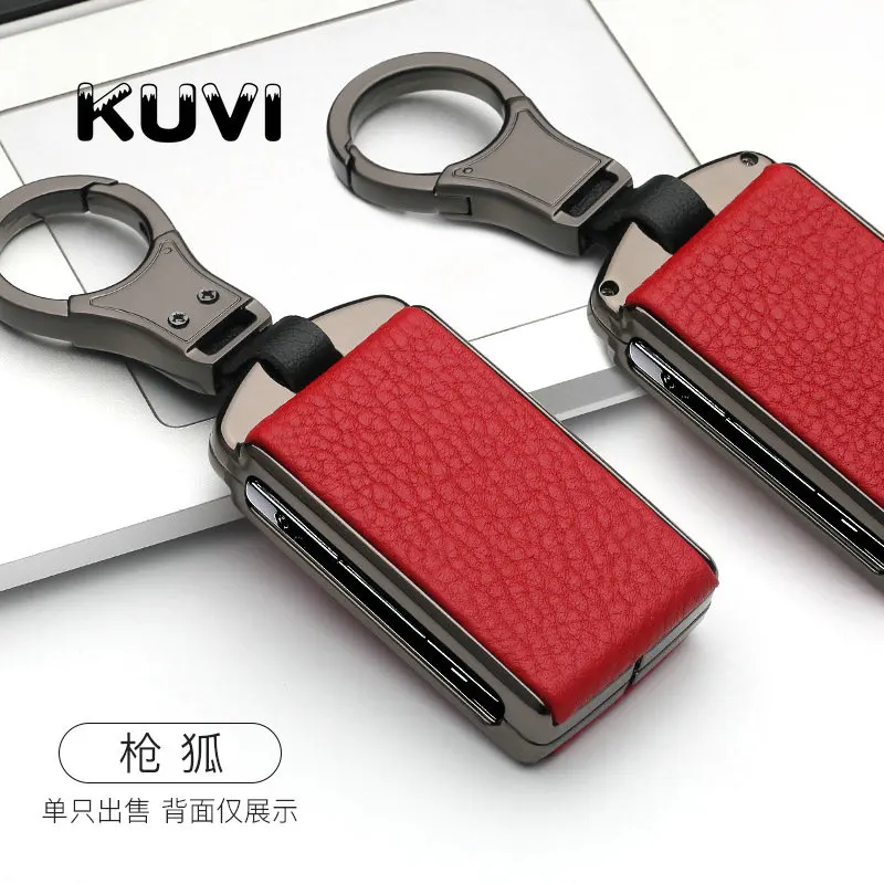 

Чехол для ключей из сплава и кожи, чехол для ключей для Volvo XC40, XC60, S90, XC90, V90, 2017, 2018, автостайлинг