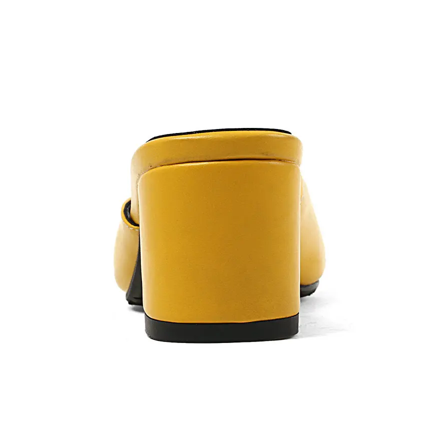 ESVEVA/женские туфли лодочки летние на квадратном каблуке средней высоты женская