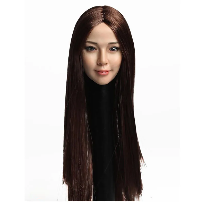 

1/6 Asian Beauty Girl Head Sculpt Model Estartek SUPER DUCK SDH010 for 12inch Tbleague Action Figure Accessory