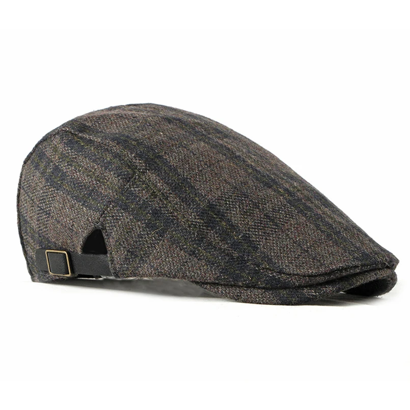 Men Berets Felt Beret Hat Men British Plaid Caps Fashion Painter Hats Women Casual Checkered Berets French Hat Women Beret Hat