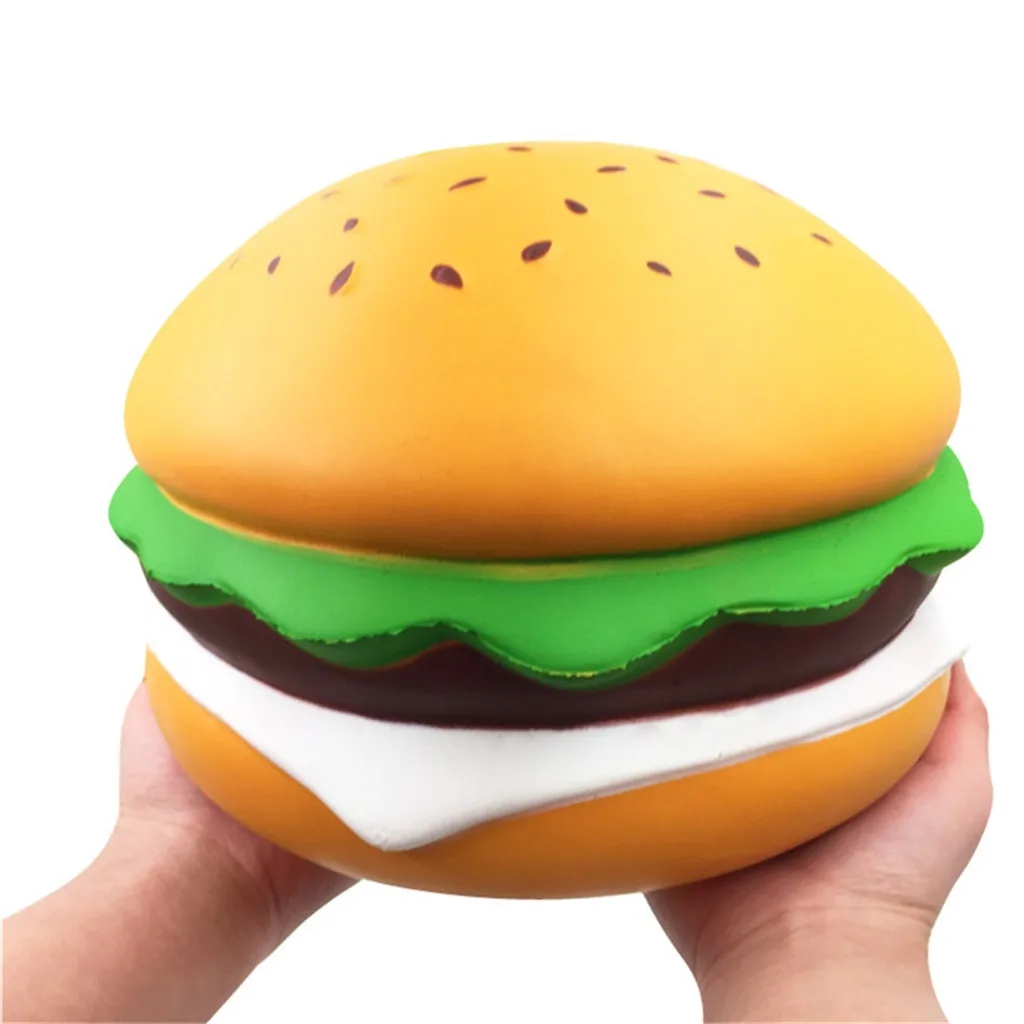

Fidget Toy Squishies Kawaii Jumbo Sesame Hamburger Slow Rising Cream Scented Stress Novelty Funny Decompression Squeeze Vent Toy