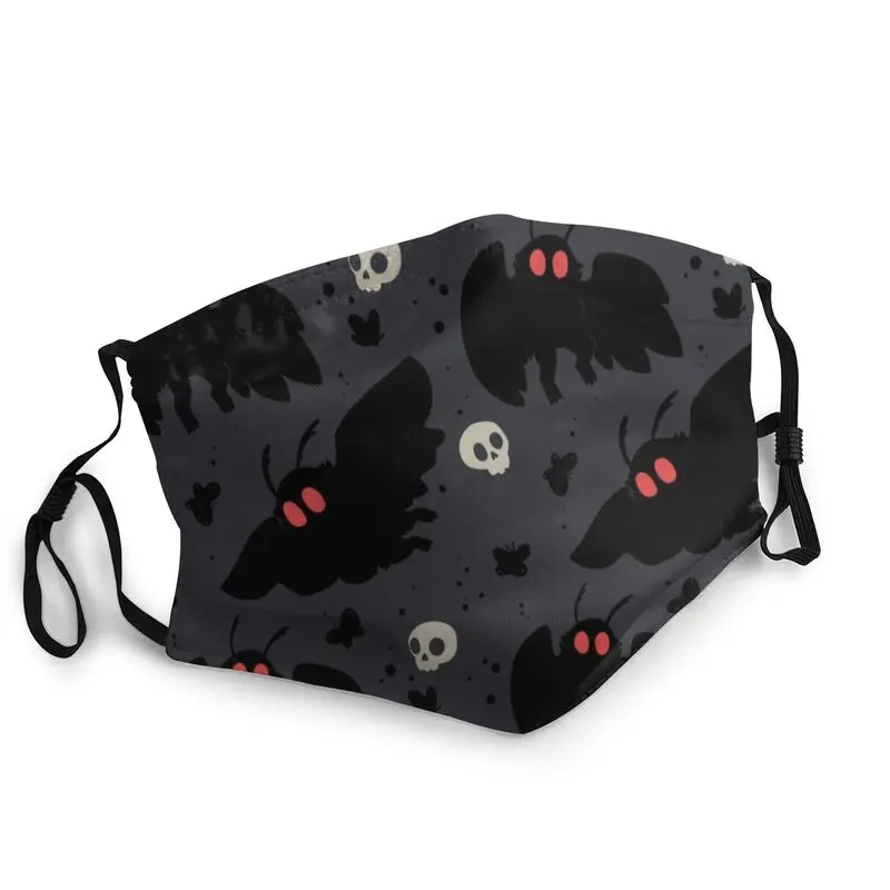 

Cartoon Skeleton Moth Non-disposable Mask Unisex Anti-fog and Dustproof Mask with 2 Filters.