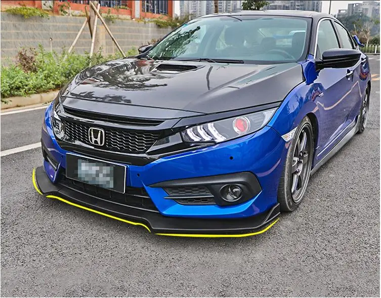 Задний спойлер для переднего бампера Honda Civic 2016 2018|Обвесы| |