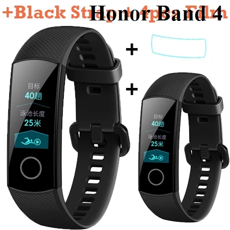 Умный Браслет Huawei Honor Band 5, Оксиметр кислорода в крови, Honor Band 4, сенсорный экран, пульсометр, Кнопка сна, глобальная версия - Цвет: Package 4
