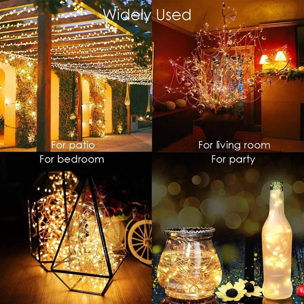 

Solar garden light LED Outdoor 100/200LEDs String Lights Fairy Holiday Christmas Party Garland Solar Garden Waterproof Lights