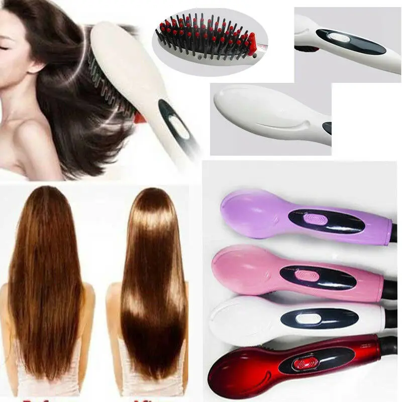 Нагревательные Утюги массажер Pro электрическая расческа для выпрямления волос
