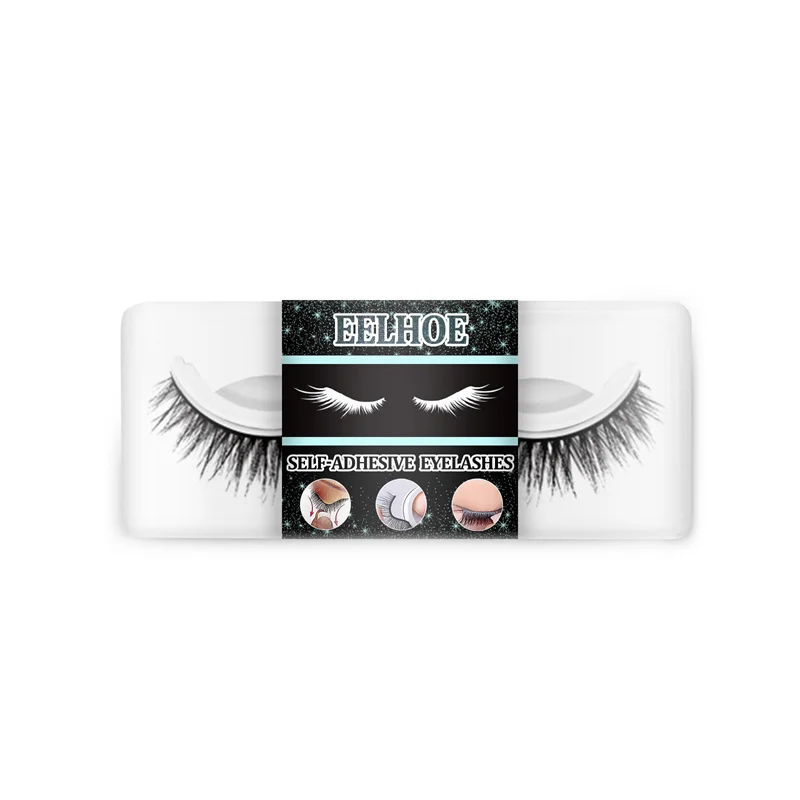 

Self-adhesive Three-dimensional Chemical Fiber gel Strip False Eyelashes Natural Curling Thick False Eyelashes a pair
