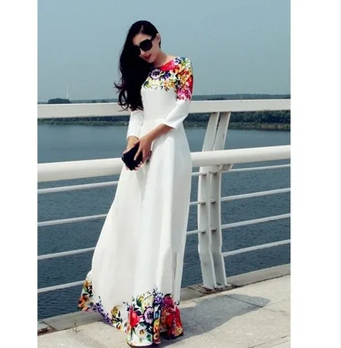 

Women African Clothing Real Dresses Robe Africaine 2019 Women's Wear In Spring And Summer Fashion Printing Dress