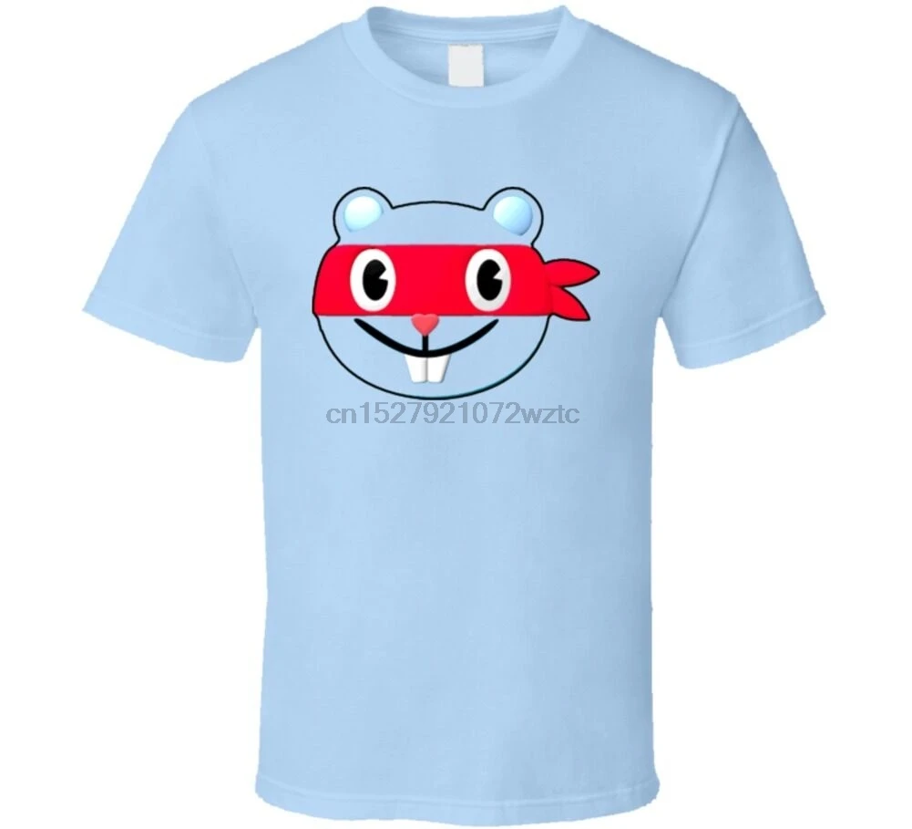 Веселая мультяшная футболка с изображением счастливого дерева (1)|Мужские