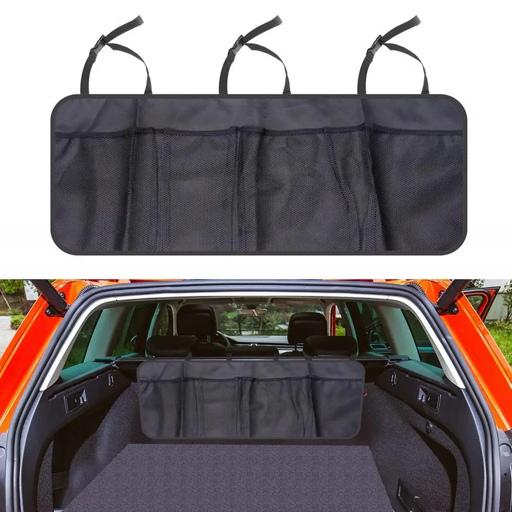 

New Oxford cloth car rear seat back storage bag multi pocket trunk organizer car auto stowage tidying interior accessories