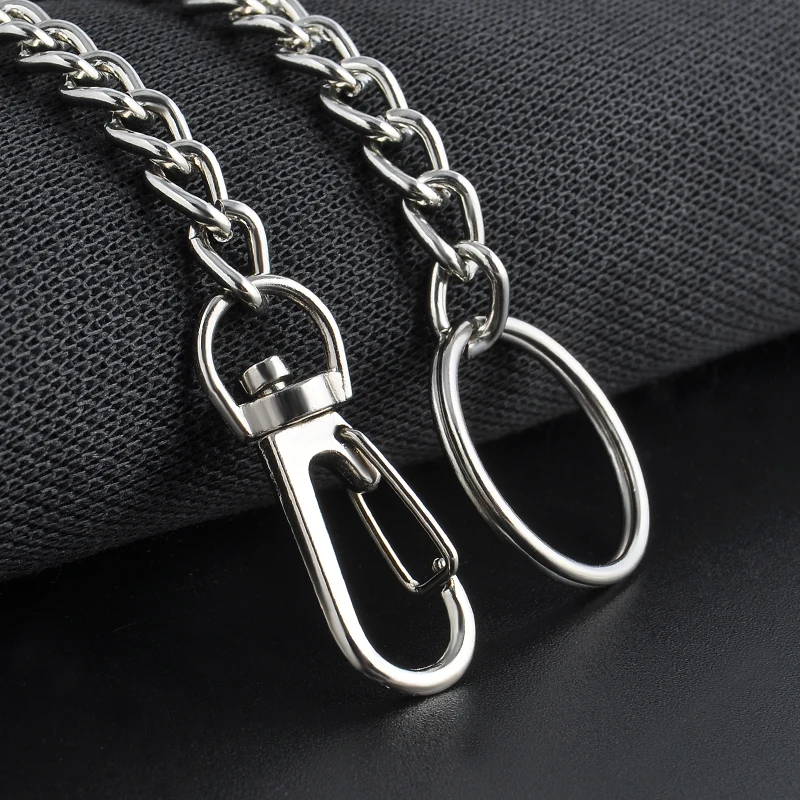 

2020 High Quality 23cm Long Metal Keyring Keychain Chain Hipster Pant Jean Key Wallet Belt Ring Clip Men's HipHop Jewelry