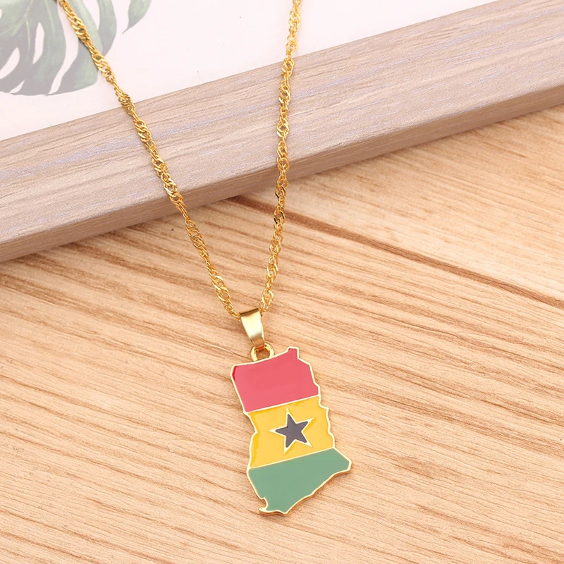 Creative Each Country Map Flag Necklace Enamel Pendant Hip-hop For Women Men 2019 Trendy Gold Chains Pendants Jewelry | Украшения и