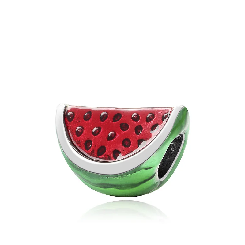 Low Price Small Hearts Watermelon Elephant Car Mickey Pendants Beads Fit Original Pandora Charms Bracelets for Women DIY Gifts | Украшения