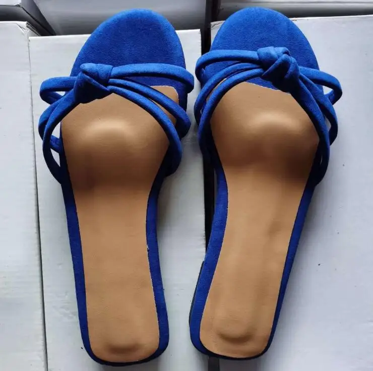 

Summer 2020 new flat-heeled cross strap women casual all-match non-slip beach slippers home durable sandals