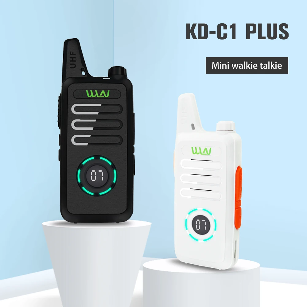 Портативная рация WLN KD-C1 Plus UHF 400-470 МГц 16-канальный коммуникатор 5 Вт KDC1 PLUS