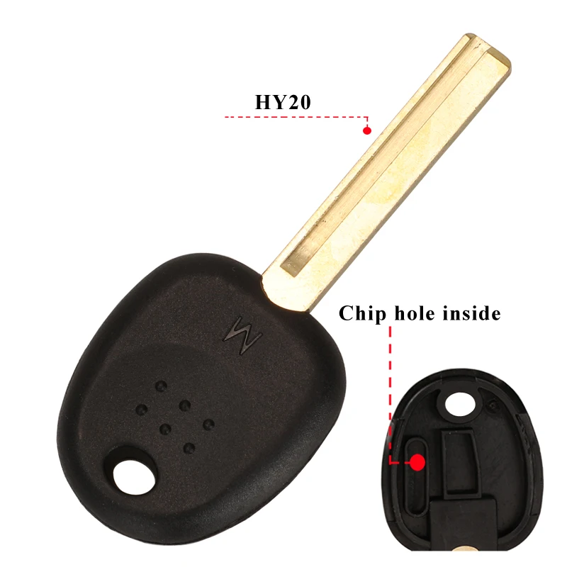 

jingyuqin Blank Car Transponder Key For Hyundai Accent Sonata NF Elantra Accent Coupe Getz H-1 Lavita TiburonTucson Verna