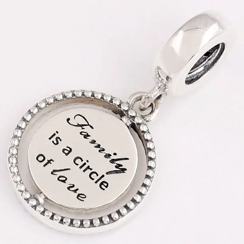 

100% 925 Sterling Silver Charm Mother's Day Rotating Tree Of Life Pendant Fit Pandora Women Bracelet & Necklace Diy Jewelry