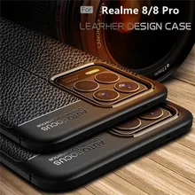 For Cover OPPO Realme 8 Pro Case For Realme 8 Pro 8 Capas Back Soft Shockproof Bumper TPU Leather For Fundas Realme 8 Pro Fundas