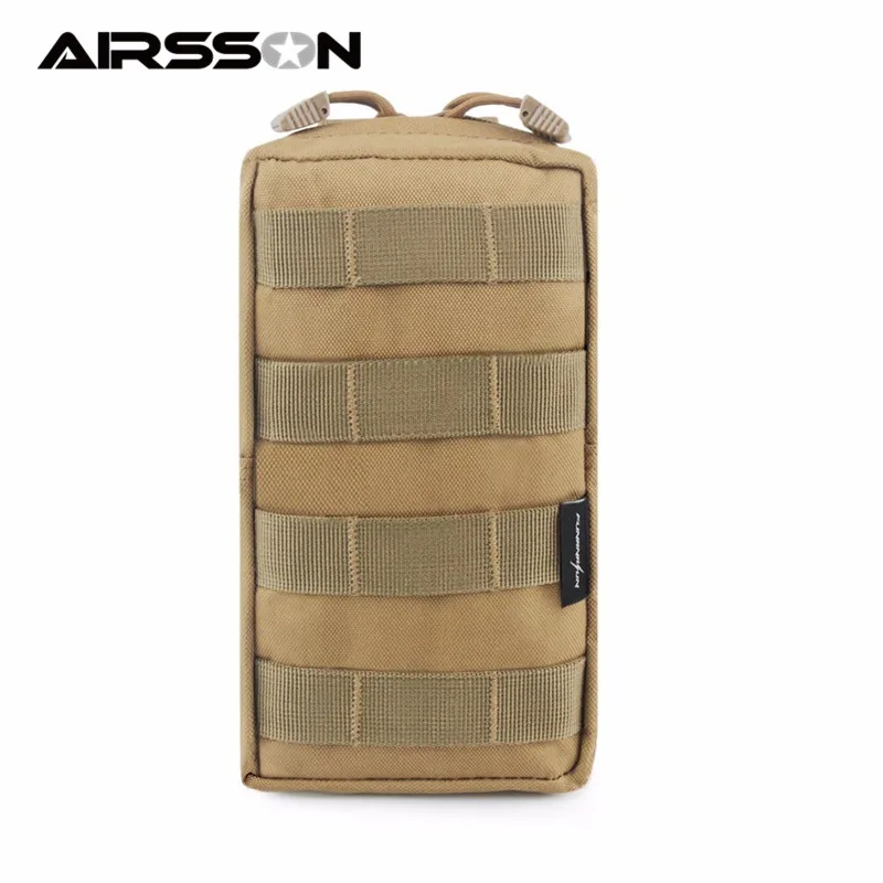 Airsson Airsoft Спортивная Военная 600D MOLLE сумка тактическая хозяйственная сумка жилет EDC гаджет охотничий поясной пакет уличное снаряжение - Цвет: Style 4 Tan