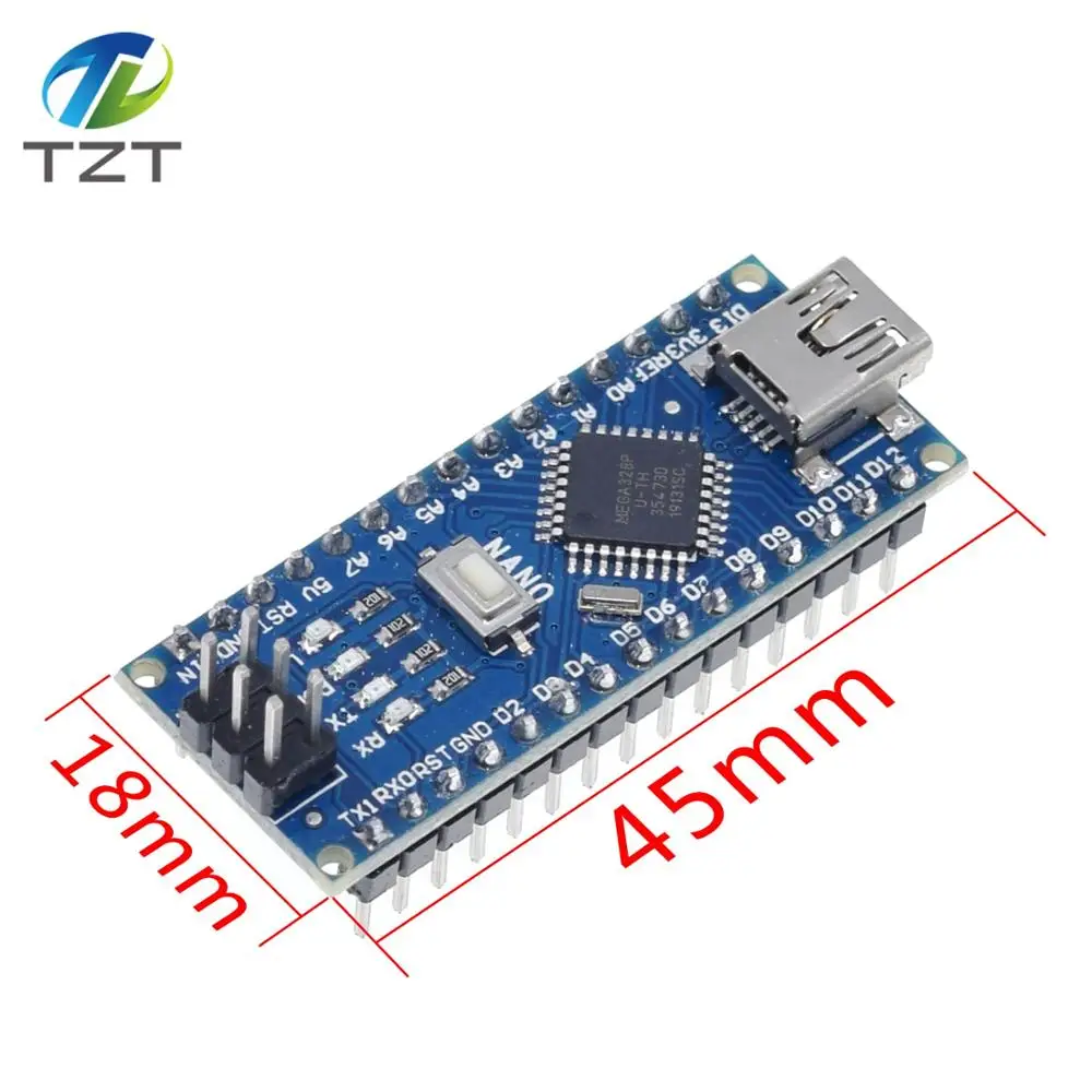 Бесплатная доставка! Контроллер Nano 3 0 совместимый с Arduino nano CH340 USB драйвер без