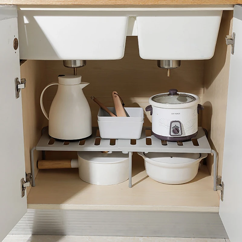 

Kitchen Storage Rack Durable Retractable Spice Seasoning Shelf Multifunctional Home Closet Organizer Kitchen Storage Racks