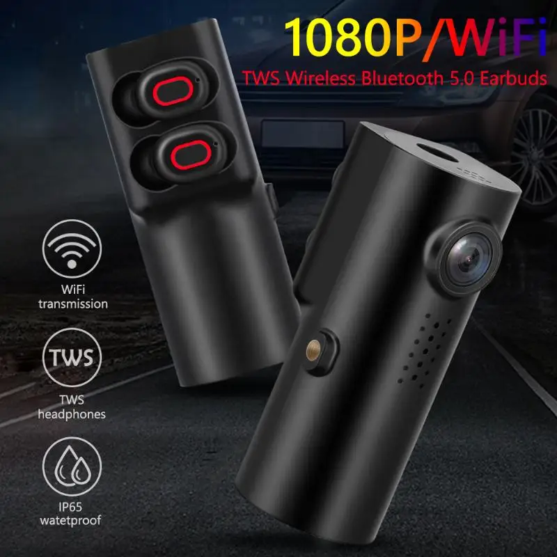 X1 FHD 1080P WiFi приборная панель камера с TWS беспроводной Bluetooth 5 0