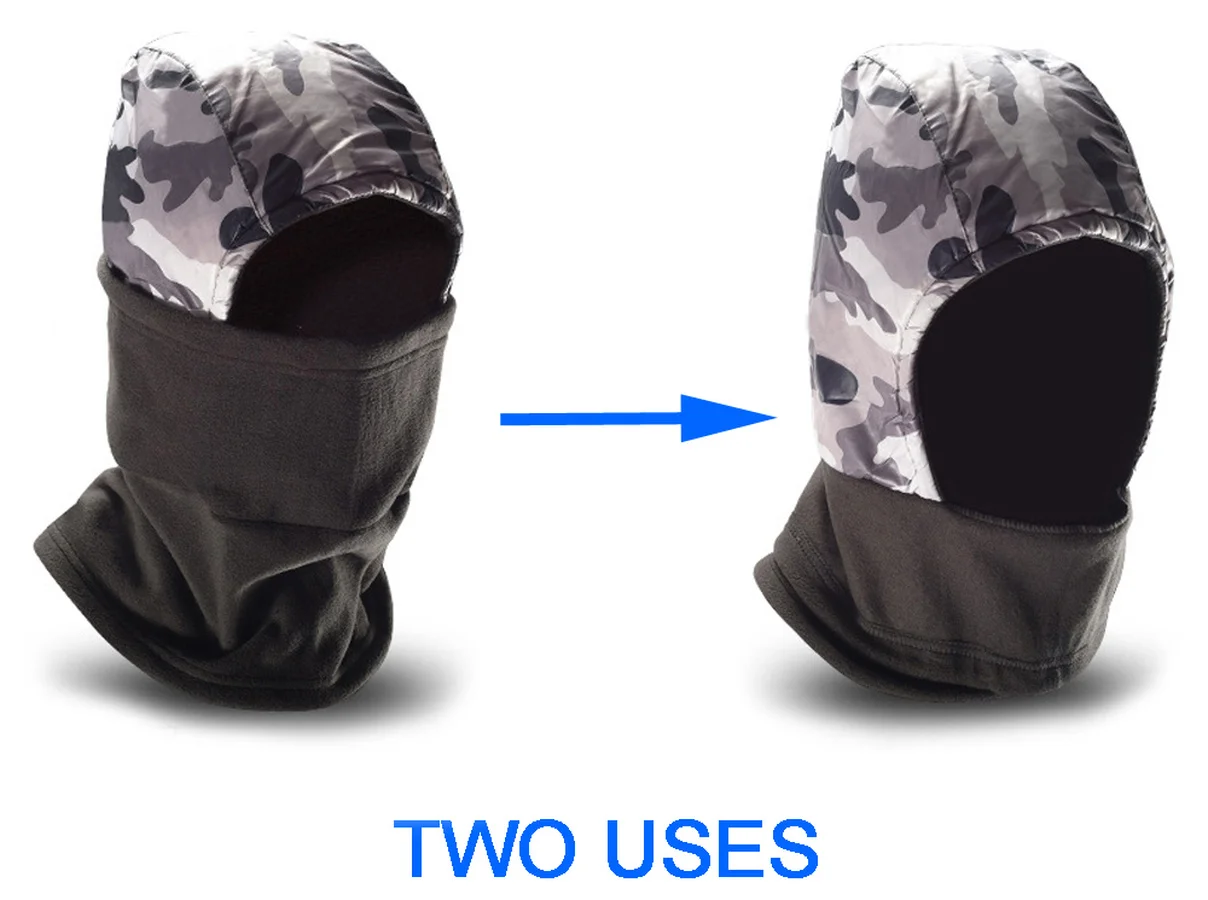 Обновленные теплые зимние шапки для мужчин теплая Балаклава шеи Женская езды на