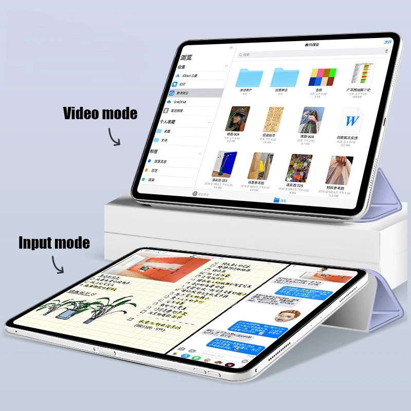 Окрашенный Умный Магнитный чехол для планшета Apple Ipad Pro 12 9 2020 раскладной защитный