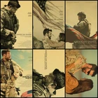Купите три, чтобы отправить один американский снайперский Брэдли Купер, пленочный постер, винтажная крафт-бумага, картина для украшения дома