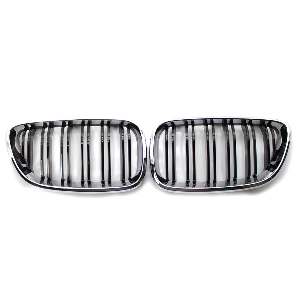 

Car Front Kidney Grilles Racing Grill Dual Slat Chrome Frame for BMW F23 2 Series Convertible/Coupe F87 M2 Dual line Double Slat