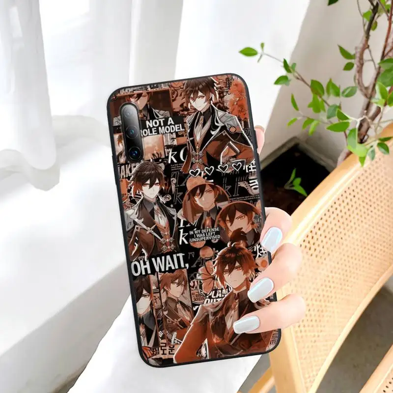 

Genshin Impact Black Silicone Mobile Phone Cover For Samsung J4 J6 J5 J7 2016 Note 5 8 9 10 Lite Plus 20 Ultra Case