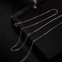 s925 sterling silver necklace men and women simple all match o ring choker silver accessories