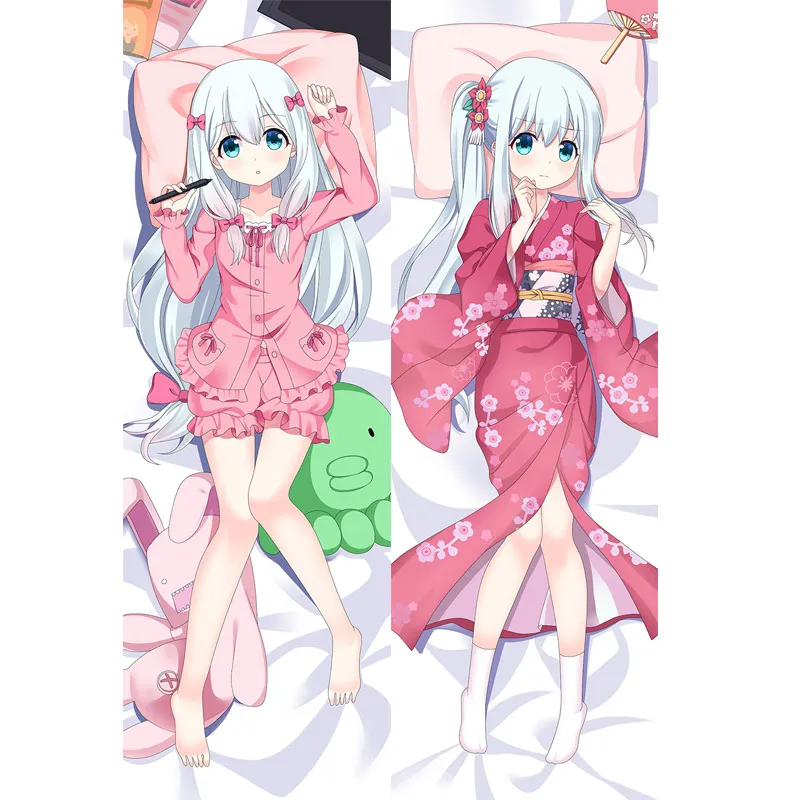 

Anime Eromanga Sensei Dakimakura funda de cubierta de carcter Sagiri Izumi almohada Caso Elf Yamada abrazos almohada caso