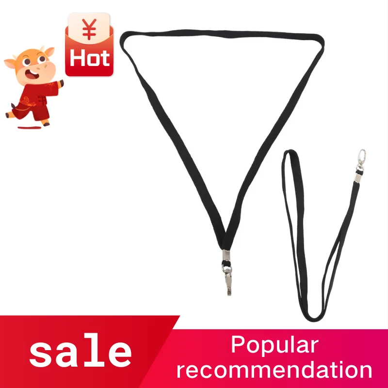 

Hot 3C-1pcs Neck Strap Lanyard Keychain Key Office ID Card Key Phone HolderColor:Black