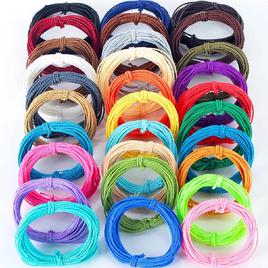 10 м/лот разноцветная плетеная веревка из конопляной веревки 1 мм для