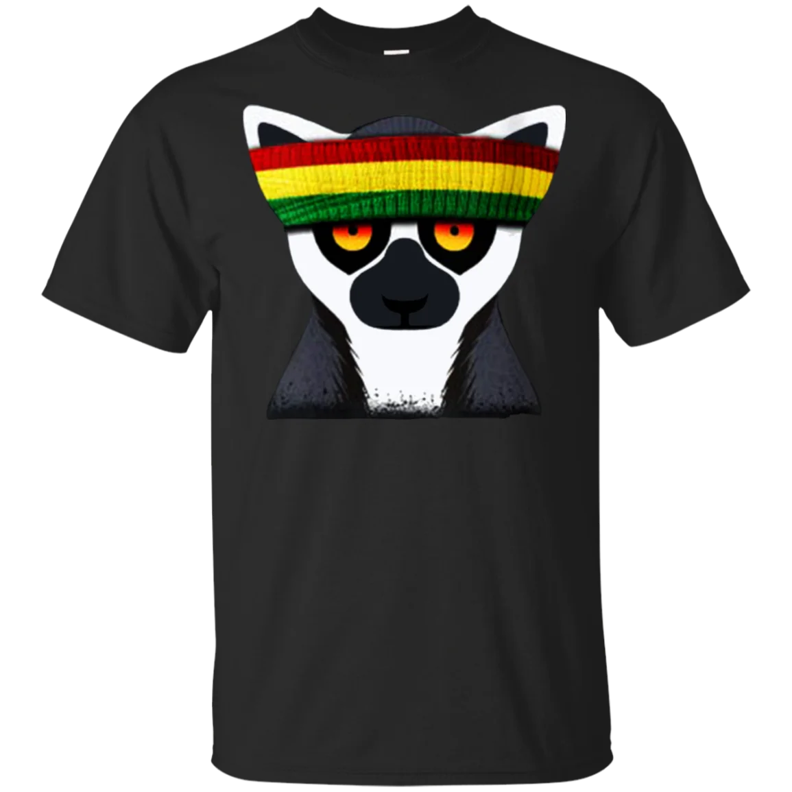 Футболка с кольцом Lemur Reggae Music черная темно синяя для мужчин и женщин|Мужские