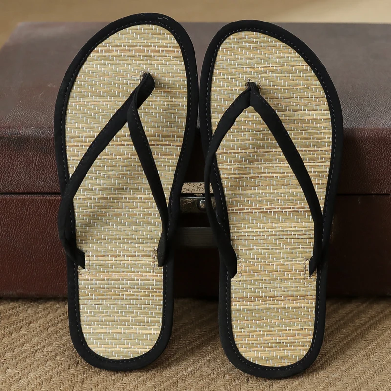 

Shoes Ladies' Slippers Flock Summer Clogs Woman Rubber Flip Flops Soft Beach Flat Hawaiian Fabric Rome Basic Slides Casual