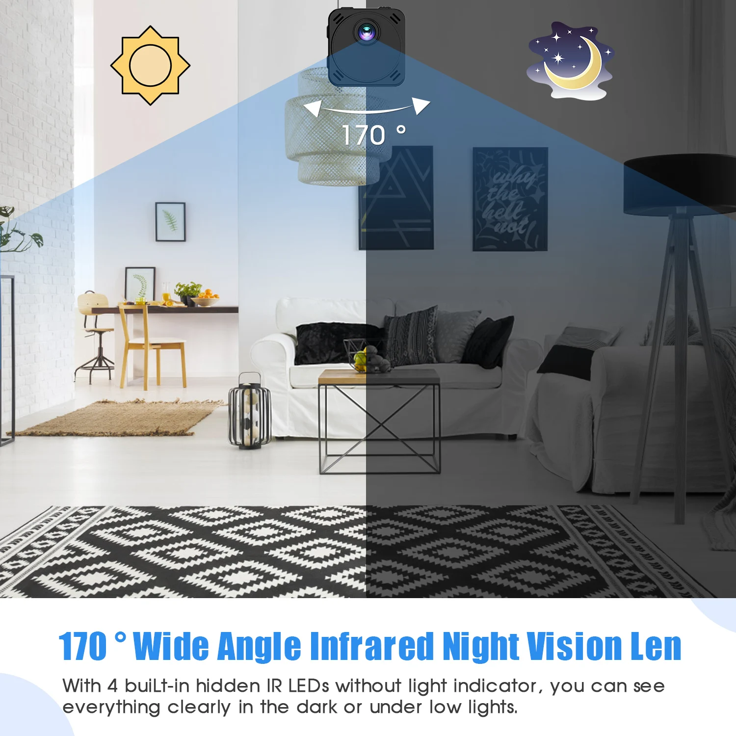 

4K Mini Camera WiFi Smart Wireless Camcorder IP Hotspot HD Small Cam Motion Detection Vlog Espia Night Vision Video Micro