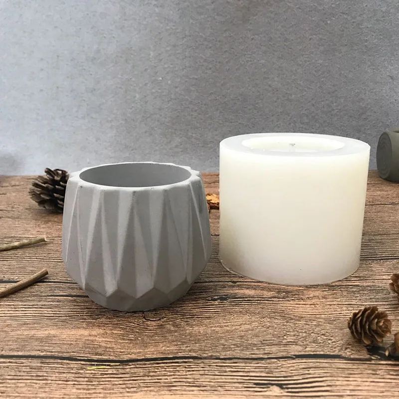 Бетонные формы цветочный горшок для суккулентных растений садовых плантаторов