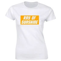 ray of sunshine crew neck t shirt for women