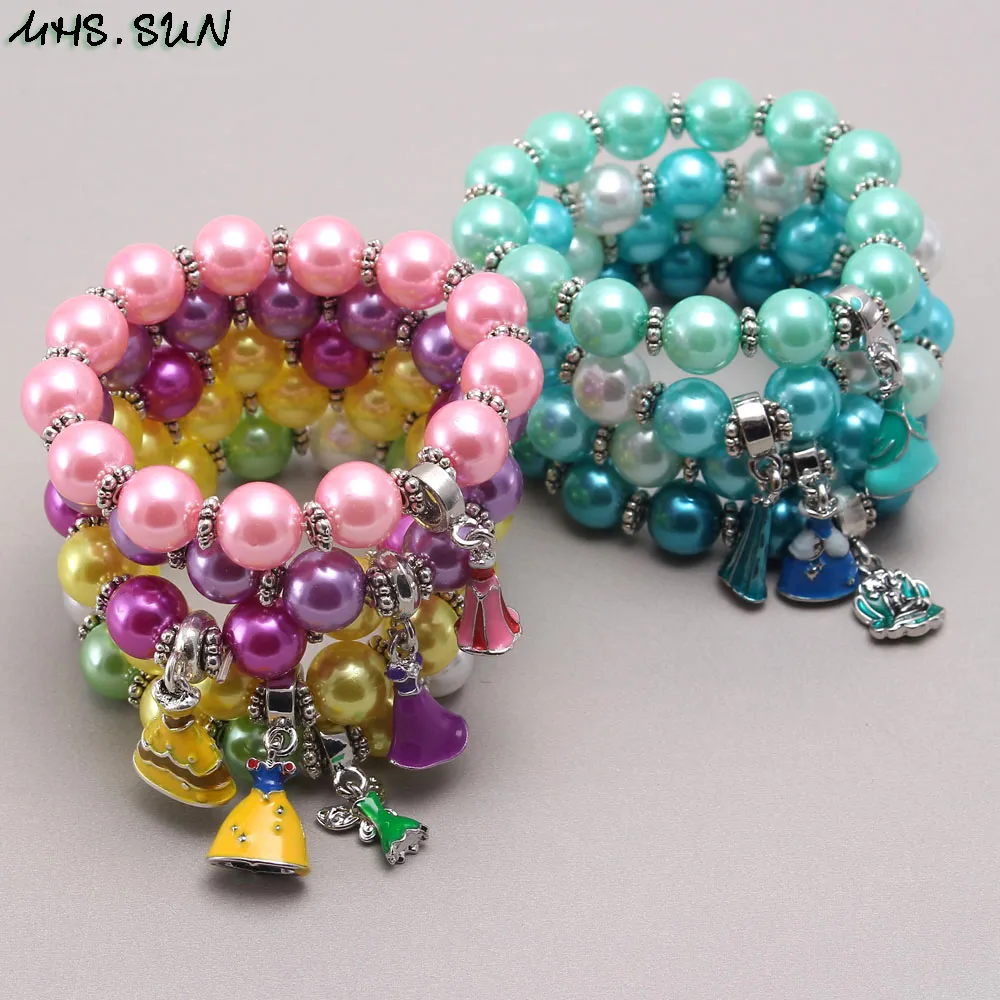 Служба. Защита от солнца милые девушки детские бусы браслет с принцессой