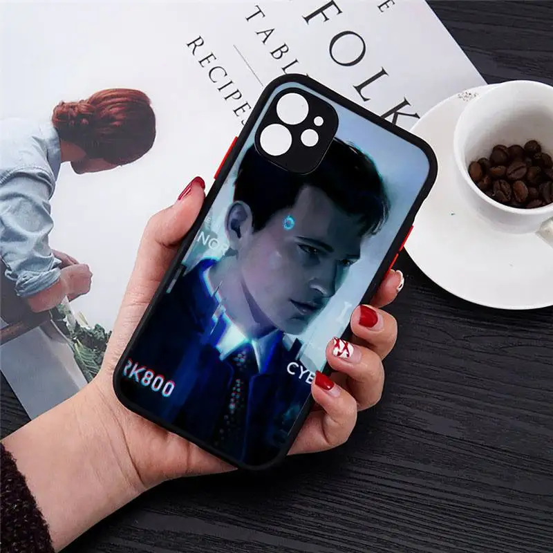 

Detroit Become Human Phone Case Transparent Matte for iPhone 7 8 11 12 s mini pro X XS XR MAX Plus cover funda