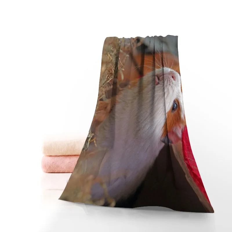 

Custom guinea-pig Bath Towel Washcloth Home Textile Travel Hand Face Towel Microfiber Fabric Bathroom Towels For Adults