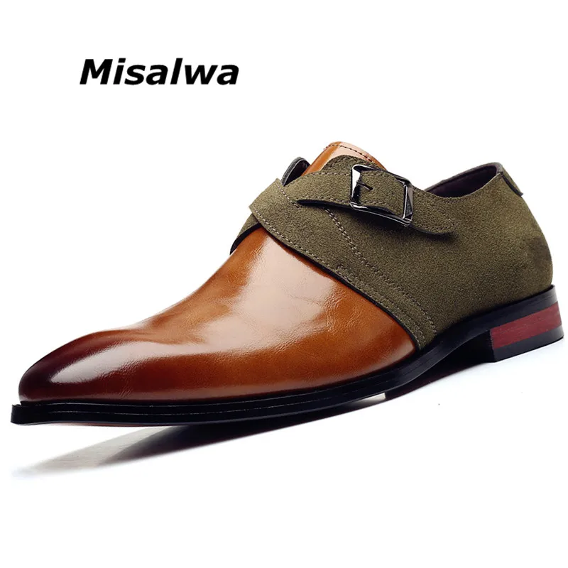 Туфли Misalwa мужские деловые искусственная кожа пэчворк для офиса парадные