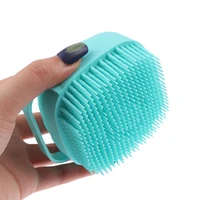 silicone bath brush scrubber dispenser multifunction bathroom for babies body cleaning