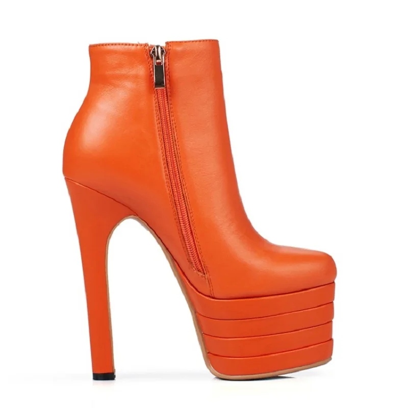 Женские ботильоны на платформе с круглым носком квадратном каблуке размеры 3-9 |