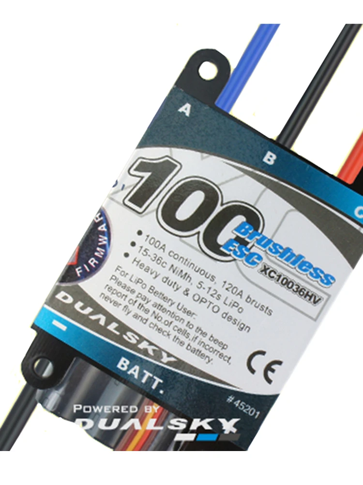 DualSky XC10036HV 100A ECS HV 5 12s lipo для радиоуправляемой модели автомобиля|Детали и