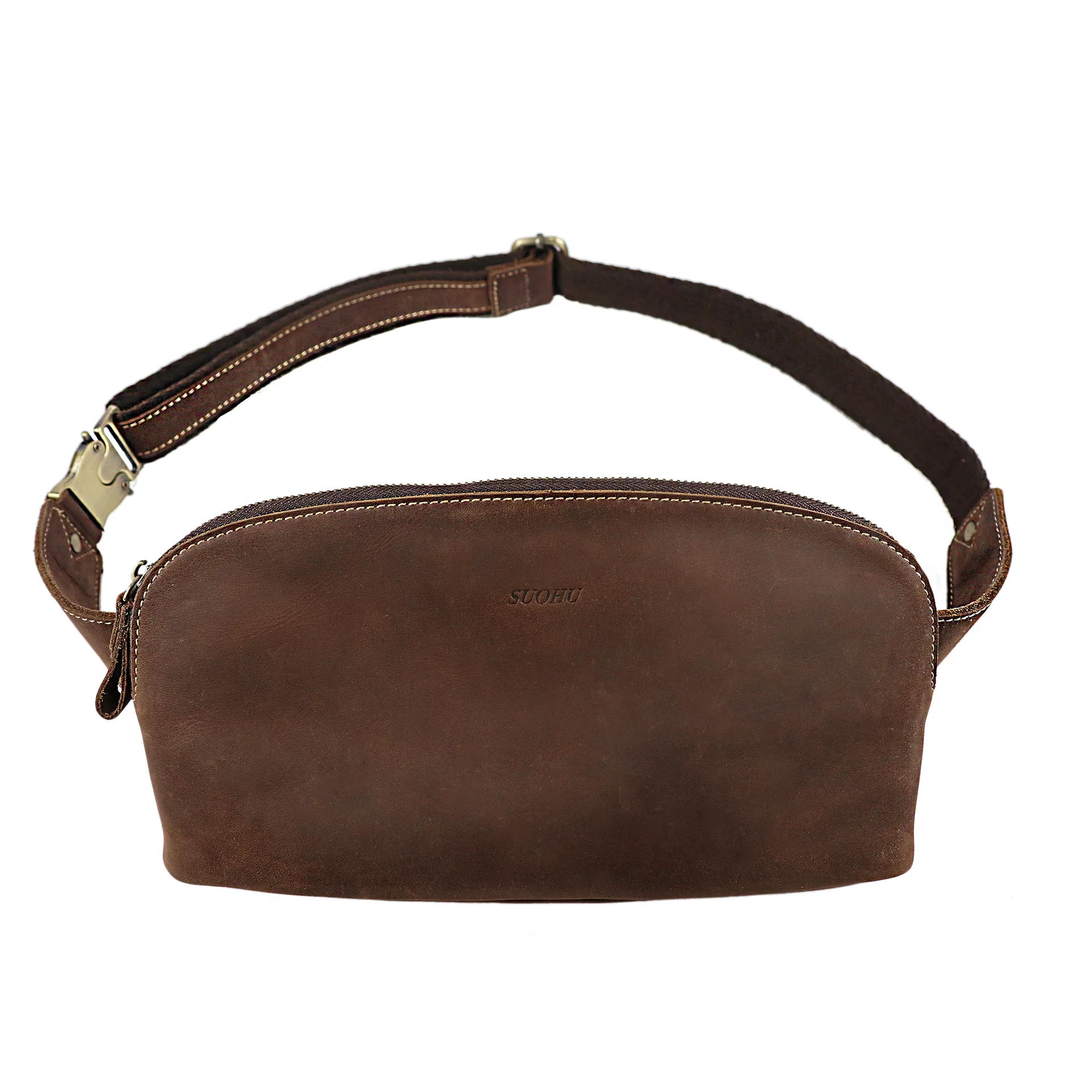 

Waist Bag For Men Genuine Leather Wallet Pack Pocket Hip Holster Crossbody Shoulder Chest Male Purse Belt Phone Case Bum Fanny
