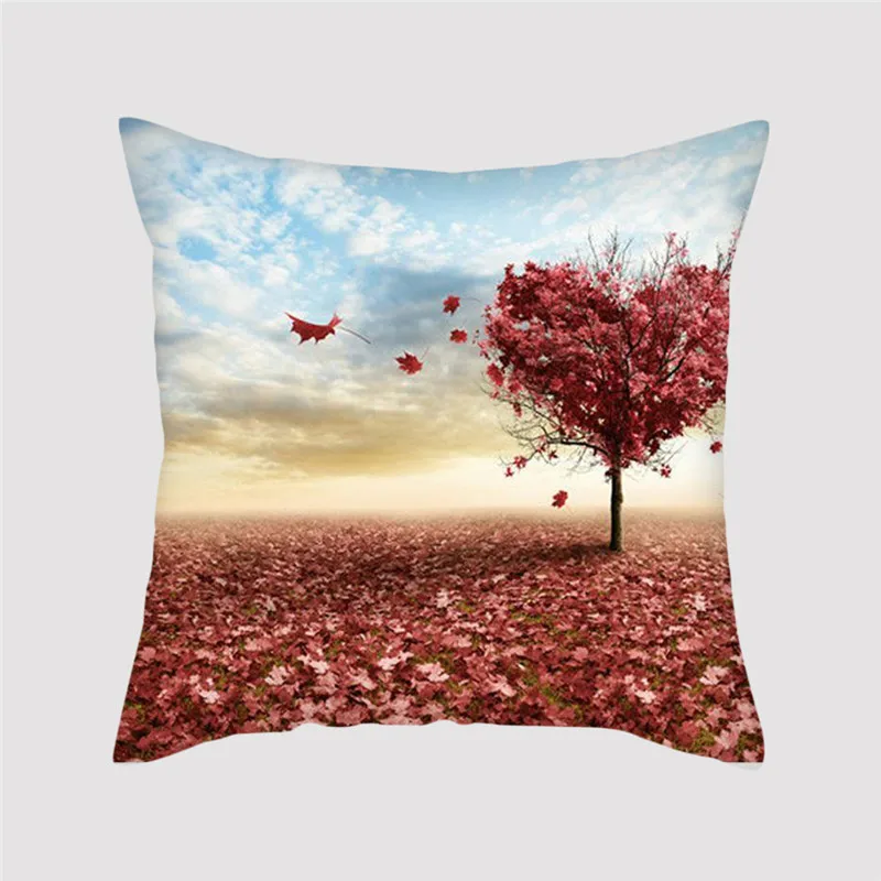 Цветной чехол для подушки Fuwatacchi голубой фиолетовый мягкий декоративная подушка